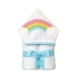 NWT 3 Marthas Everykid Hooded Towel - Rainbow